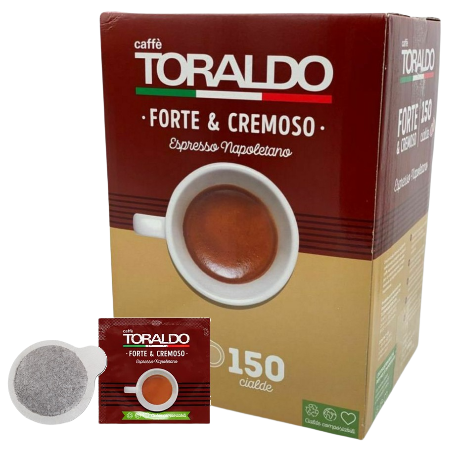 CAFFÈ TORALDO - MISCELA FORTE & CREMOSO - Box 150 CIALDE ESE44 da 7.2g