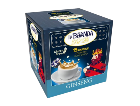 GINSENG LA BEVANDA DEL RÈ - Box 15 CAPSULE COMPATIBILI DOLCE GUSTO da 13g