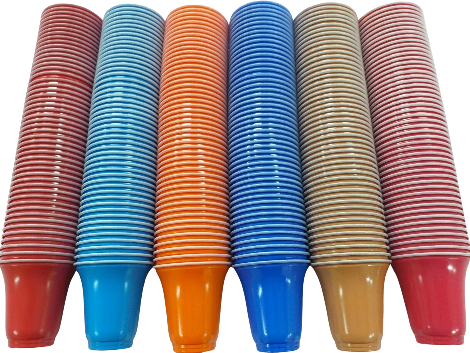 EUROCHIBI® 50 COLORED PLASTIC COFFEE CUPS