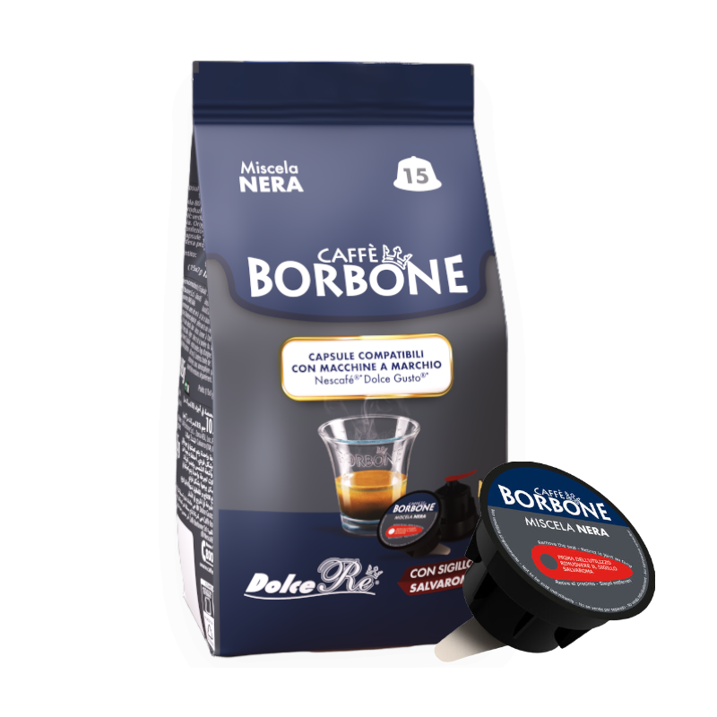 CAFFÈ BORBONE DON CARLO - MISCELA NERA - Box 50 CAPSULE COMPATIBILI A MODO  MIO da 7.2g