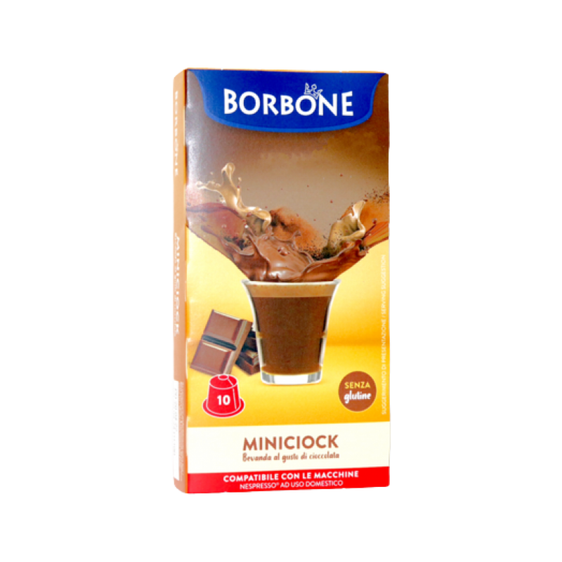 CHOCOLATE CAFFÈ BORBONE MINICIOK - 10 CÁPSULAS COMPATIBLES